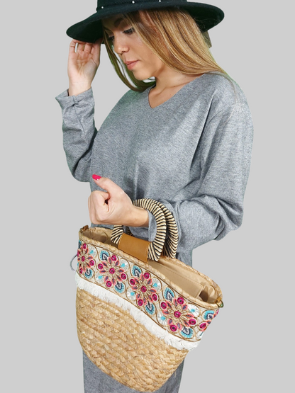 Bolso flor vintage