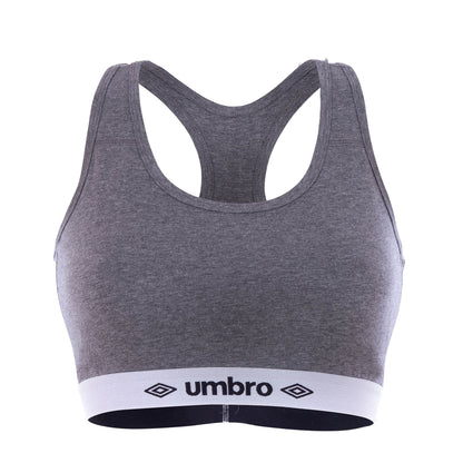 Sujetador deportivo femenino UMBRO en color gris